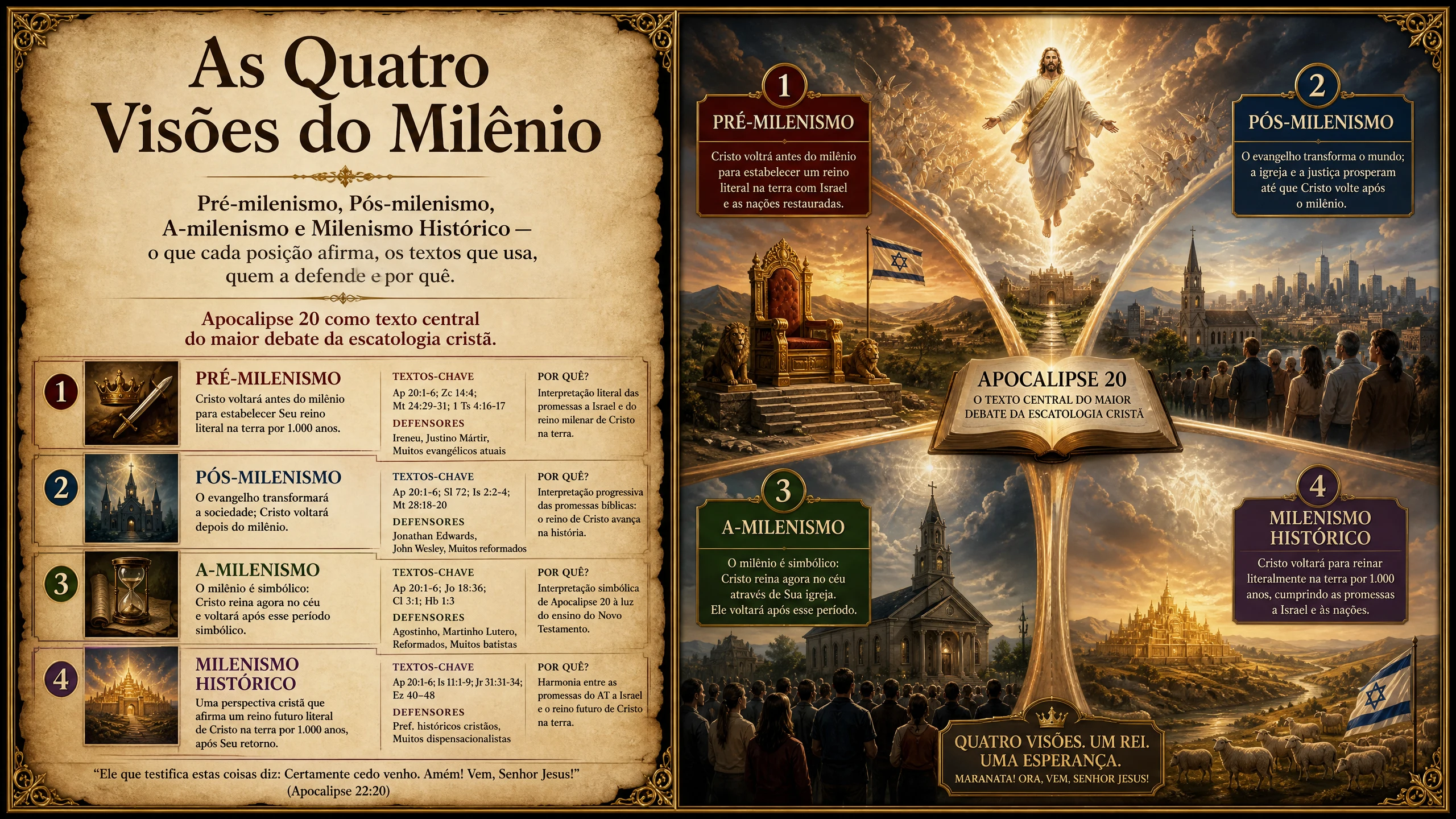 Infográfico: As Quatro Visões do Milênio